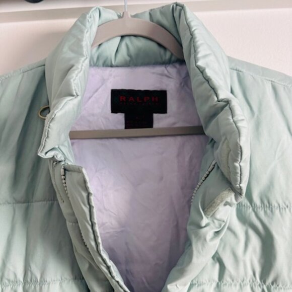 Vintage Ralph Lauren mint green puffer vest - size large - Picture 3 of 4